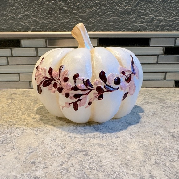 Candle Impressions Carved Wax Harvest Pumpkin - Picture 2 of 4